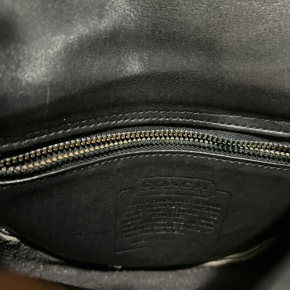 Vintage Coach Leather Bag 0080-325 Flap Shoulder Rare Shoulder